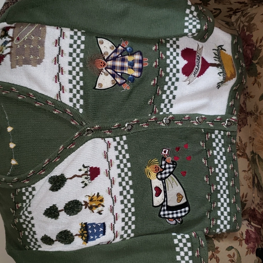 Fall sweater, Quaker Factory ,sz med.